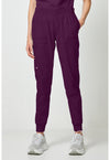 Wine - Dickies Forge Women Scrub Pants - Front View