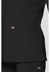 Black - Women's Snap Front Warm-up Scrub Jacket (View 4)