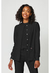Black - Dickies EDS Essentials Women Scrub Jacket - Front View