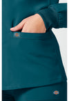Caribbean Blue - Women's Snap Front Warm-up Scrub Jacket (View 4)
