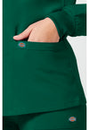 Hunter Green - Women's Snap Front Warm-up Scrub Jacket (View 4)