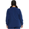 navy - Snap Front Warm-Up Jacket