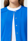 Royal - Women's Snap Front Warm-up Scrub Jacket (View 2)