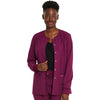 wine - Snap Front Warm-Up Jacket