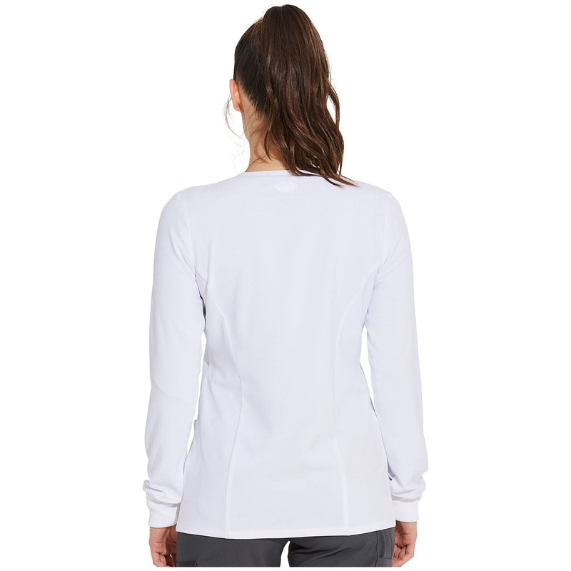 white - Snap Front Warm-Up Jacket