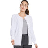 white - Snap Front Warm-Up Jacket