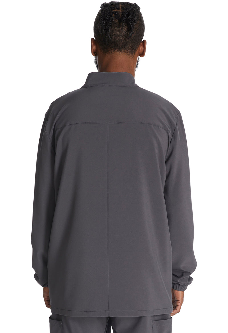 Pewter - Men's Zip Front Jacket (Back)