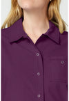 Wine - Women's snap front jacket (View 2)