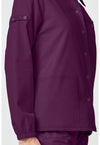 Wine - Women's snap front jacket (View 3)