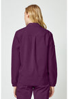 Wine - Women's snap front jacket (Back)