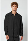 Black - Men's snap front jacket