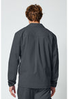 Pewter - Men's snap front jacket (Back)