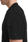Black - Men's Tuckable V-Neck Scrub Top (View 2)