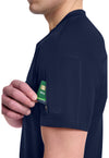 Navy - Men's Tuckable V-Neck Scrub Top (View 3)