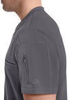 Pewter - Men's Tuckable V-Neck Scrub Top (View 2)