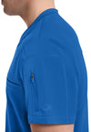 Royal - Men's Tuckable V-Neck Scrub Top (View 2)