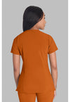 Apricot Orange - Dickies EDS Essentials Women Scrub Top - Back View