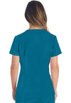 Caribbean Blue - Dickies EDS Essentials Women Scrub Top - Back View