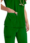 Fern Green - Women's V-Neck Scrub Top (View 4)