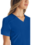 Galaxy Blue - Women's V-Neck Scrub Top (View 3)