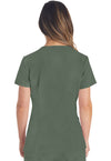 Olive - Dickies EDS Essentials Women Scrub Top - Back View
