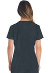 Pewter - Dickies EDS Essentials Women Scrub Top - Back View