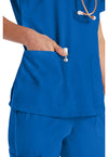Royal - Women's V-Neck Scrub Top (View 4)