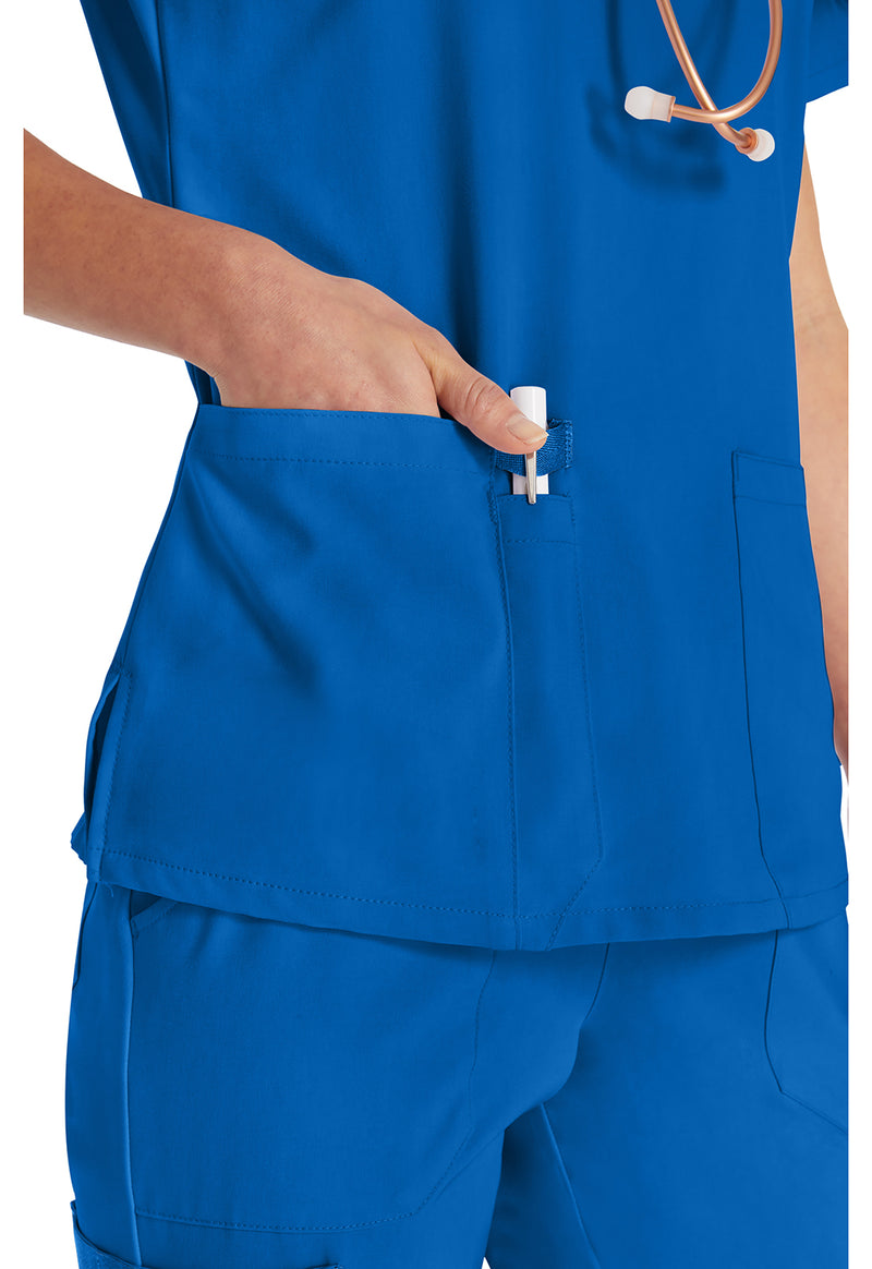 Royal - Women's V-Neck Scrub Top (View 4)