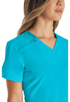 Turquoise - Women's V-Neck Scrub Top (View 3)