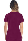 Wine - Dickies EDS Essentials Women Scrub Top - Back View