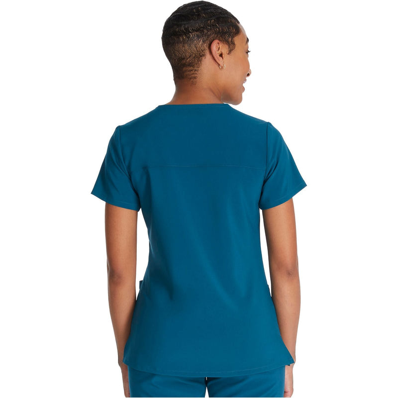 caribbean blue - Mock Wrap Top