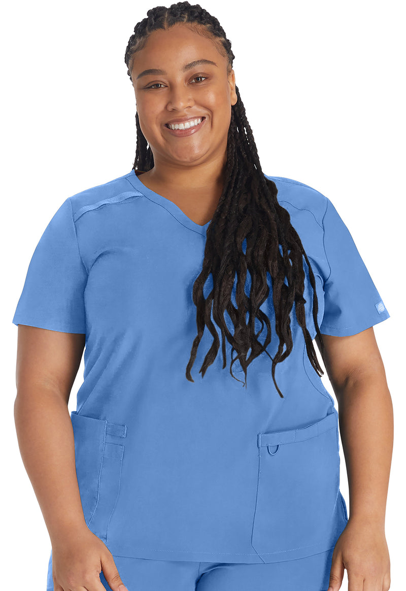 Ciel - Dickies EDS Essentials Women Scrub Top - Front View