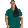 hunter green - Mock Wrap Top