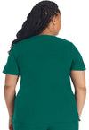 Hunter Green - Dickies EDS Essentials Women Scrub Top - Back View