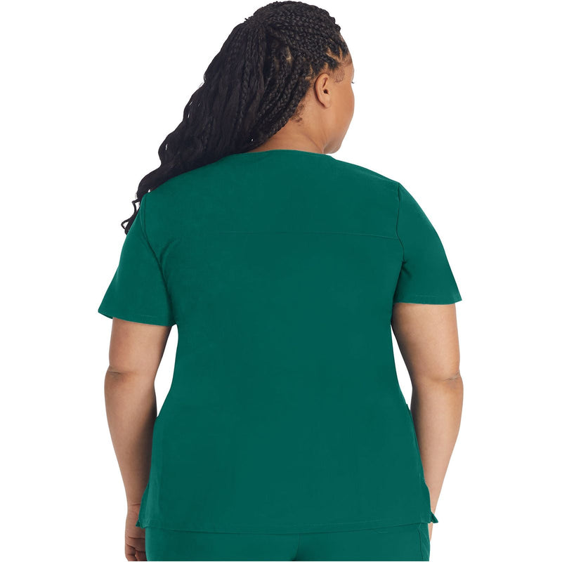 hunter green - Mock Wrap Top