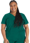 Hunter Green - Dickies EDS Essentials Women Scrub Top - Front View