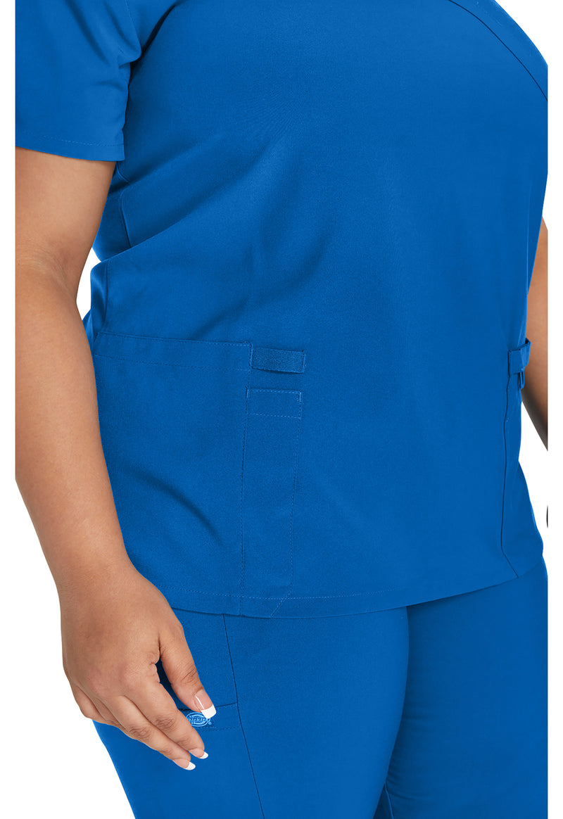 Royal - Women's Mock Wrap Scrub Top (View 2)