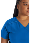 Royal - Women's Mock Wrap Scrub Top (View 3)