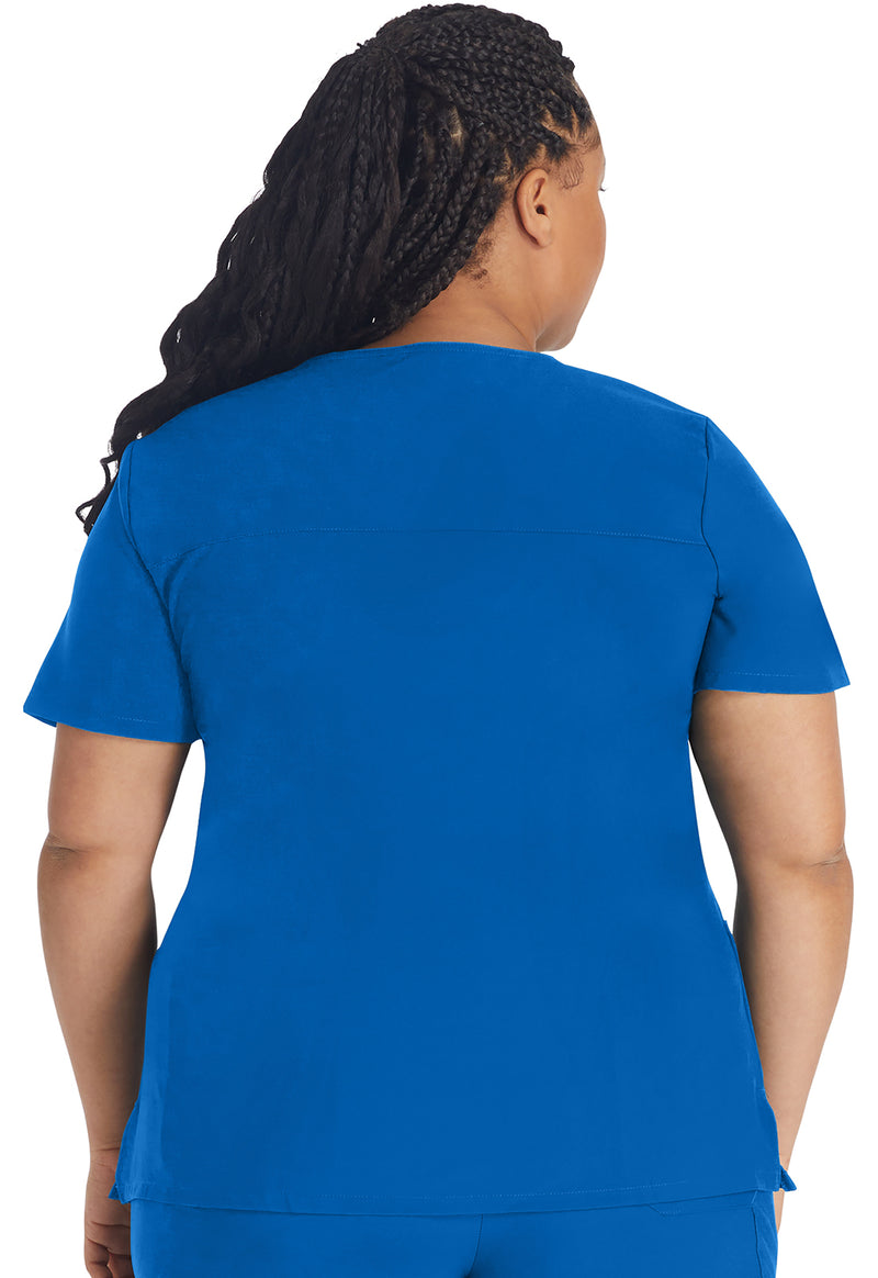 Royal - Dickies EDS Essentials Women Scrub Top - Back View
