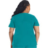 teal blue - Mock Wrap Top