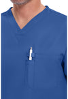 Galaxy Blue - Men's Tuckable V-Neck Scrub Top (View 2)