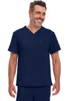 Navy - Dickies EDS Essentials Men Scrub Top - Front View
