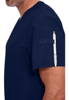 Navy - Men's Tuckable V-Neck Scrub Top (View 3)