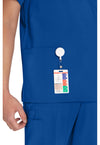 Galaxy Blue - Men's V-Neck Scrub Top (View 4)