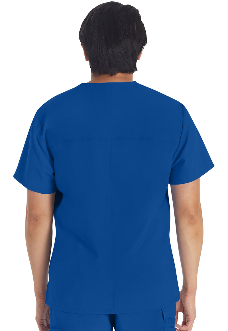 Galaxy Blue - Dickies EDS Essentials Men Scrub Top - Back View