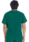 Hunter Green - Dickies EDS Essentials Men Scrub Top - Back View