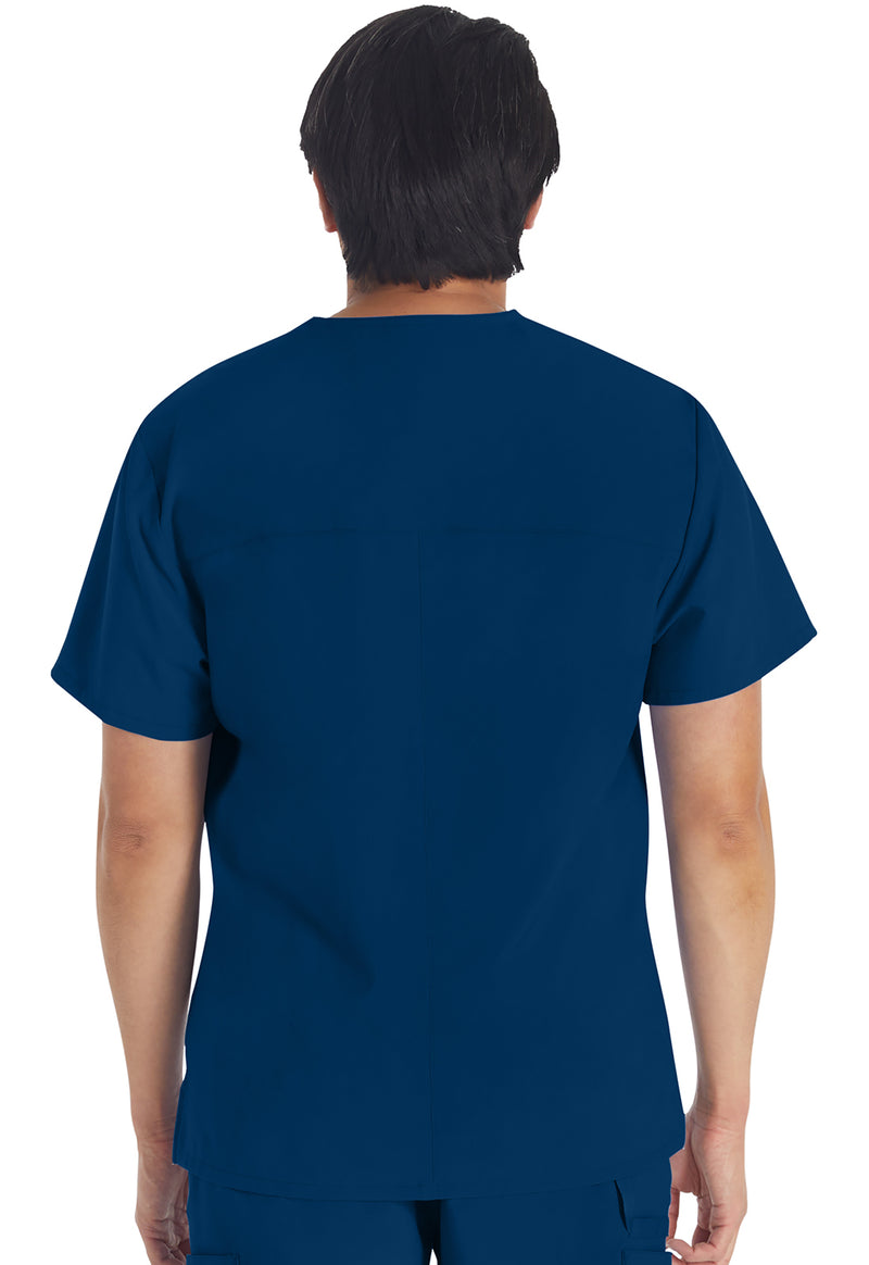 Navy - Dickies EDS Essentials Men Scrub Top - Back View