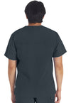 Pewter - Dickies EDS Essentials Men Scrub Top - Back View