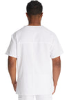 White - Dickies EDS Essentials Men Scrub Top - Back View