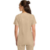 khaki - V-Neck Top